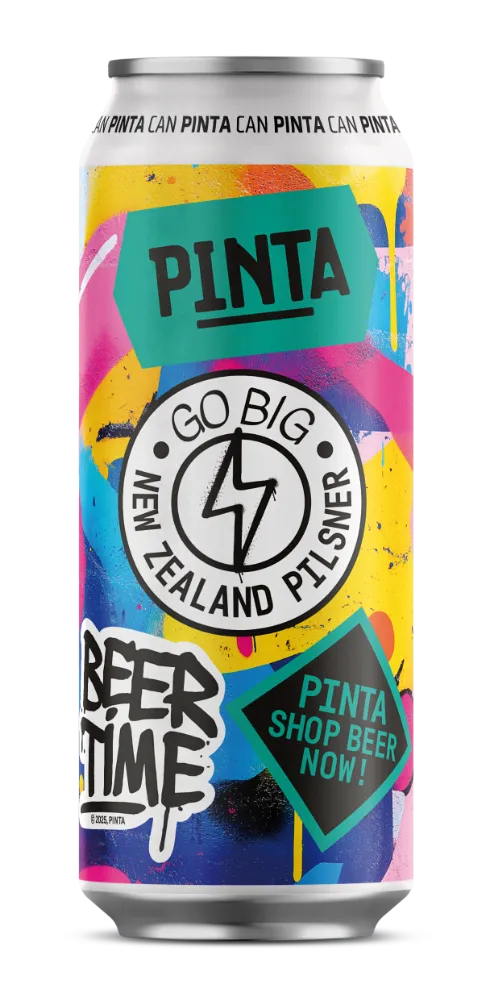 Pinta Go Big pivo 500 ml novozélandský pilsner