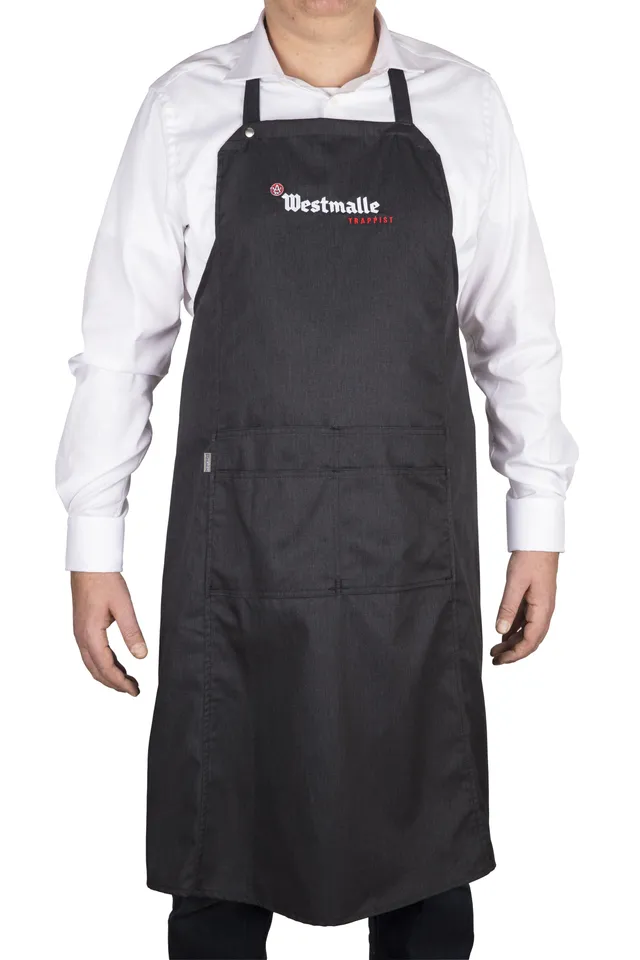 Westmalle zástěra barmanská šedá s kapsami