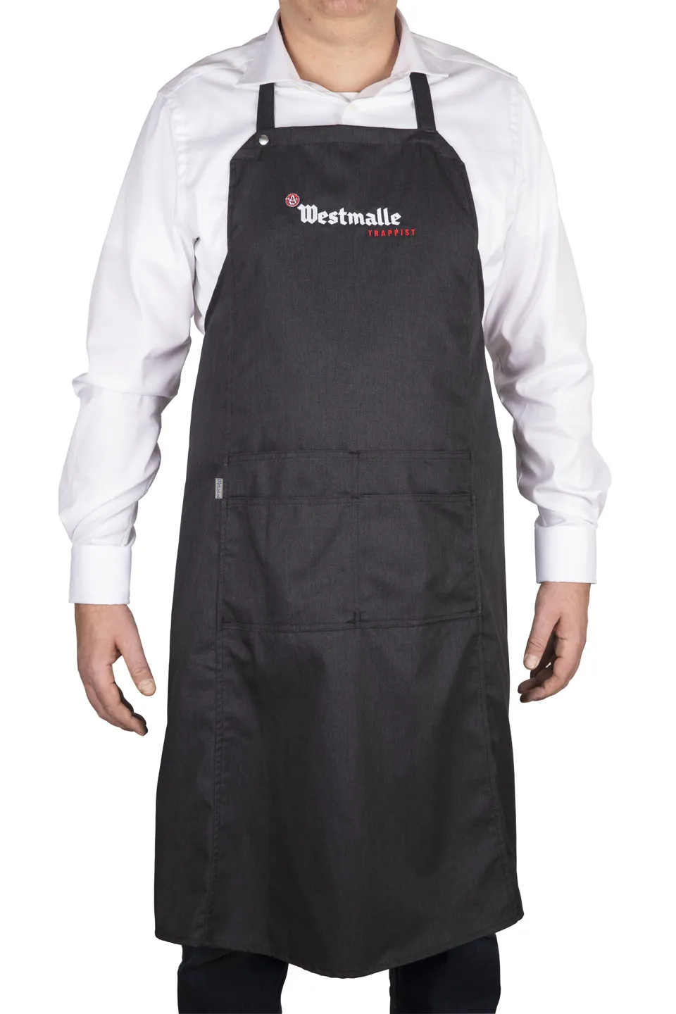 Westmalle zástěra barmanská šedá s kapsami