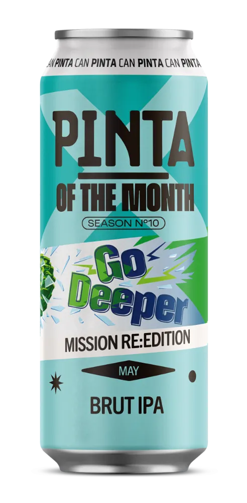 PINTA Go Deeper Brut IPA pivo 500 ml suché