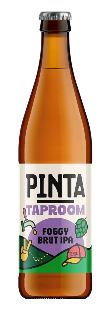 PINTA Taproom Foggy Brut IPA pivo 6,0% suché chmelené