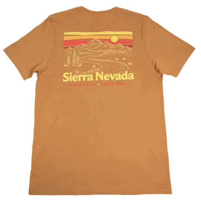 Sierra Nevada Trail tričko Toast béžové s horami