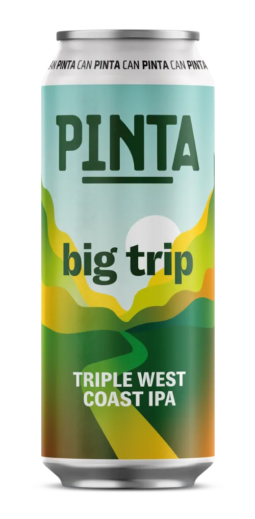 PINTA Big Trip Triple West Coast IPA pivo 10% silné