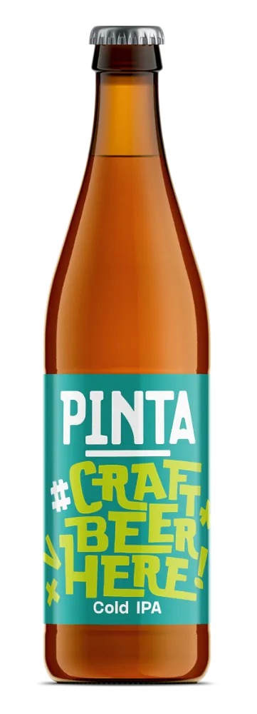 Browar PINTA #CraftBeerHere Cold IPA pivo láhev chmelové