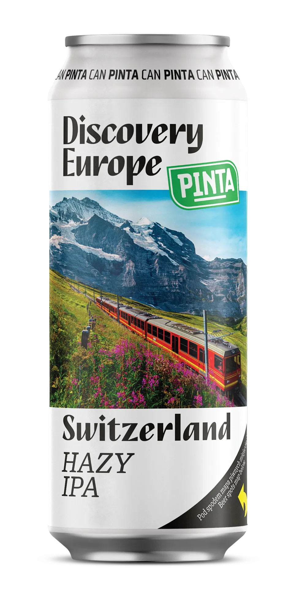 Pinta Discovery Europe Switzerland hazy IPA 6,5% plechovka
