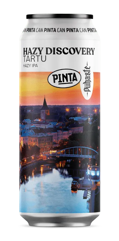 Browar PINTA Hazy Discovery Tartu Hazy IPA plechovka ovocná