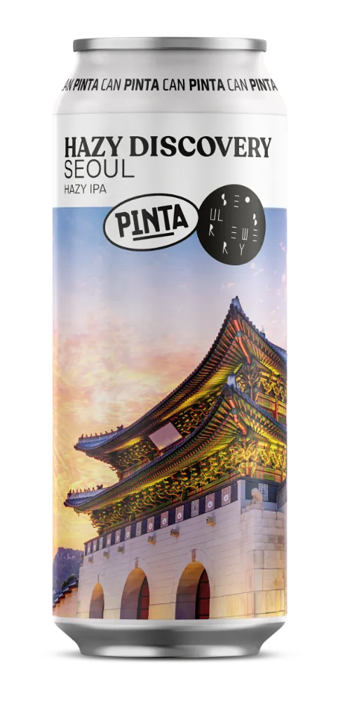 PINTA Hazy Discovery Seoul Hazy IPA pivo 6,5% tropické