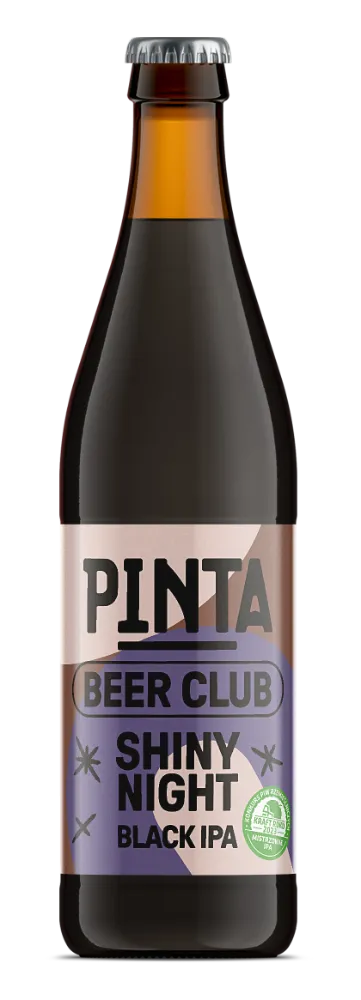 Pinta Beer Club Shiny Night Black IPA pivo 500 ml tmavé