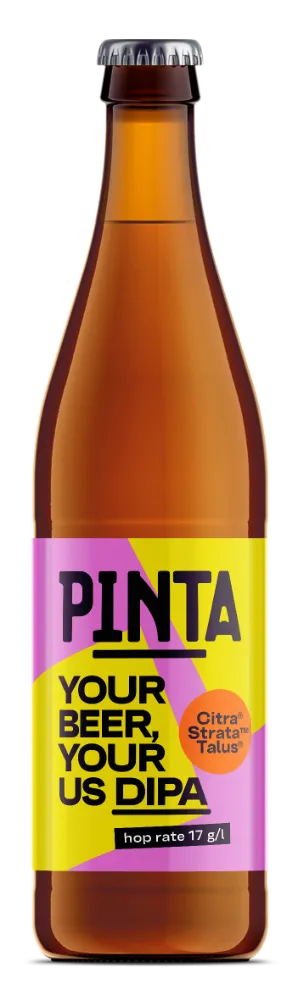 Pinta Your Beer Your US DIPA pivo 500 ml 8,0% citrus