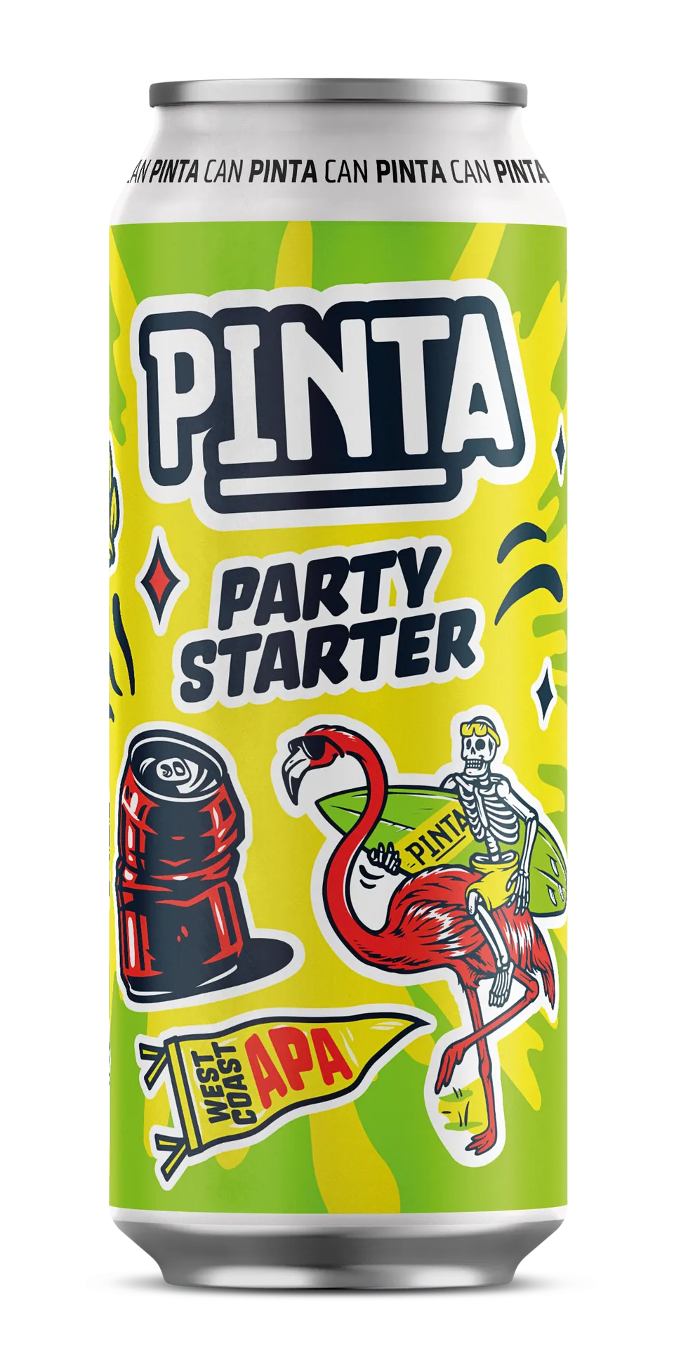Pinta Party Starter West Coast APA pivo 500 ml světlé