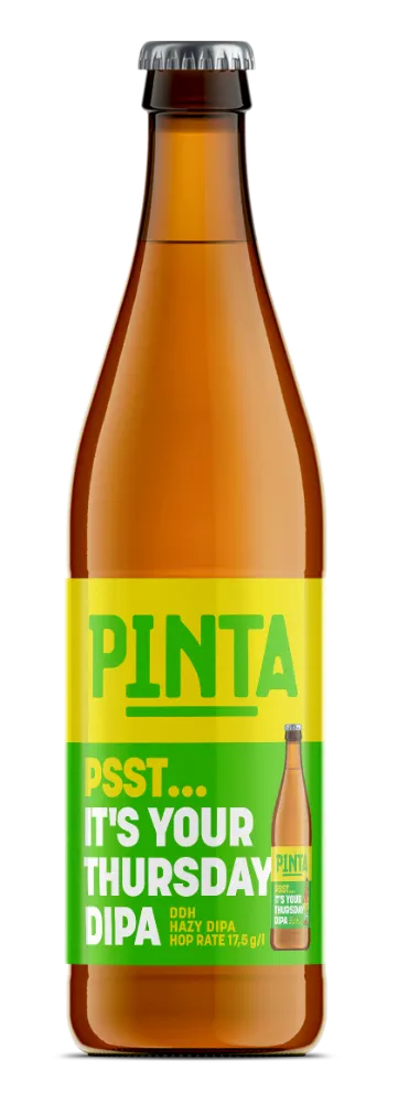 PINTA Psst It’s Your Thursday IPA pivo DDH hazy