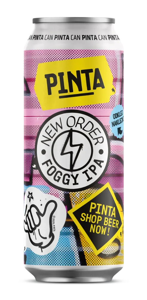 Browar PINTA New Order pivo Foggy IPA 500 ml polosuché