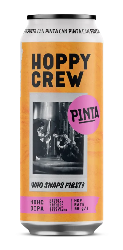PINTA Hoppy Crew Who Snaps First DIPA pivo 500 ml silné