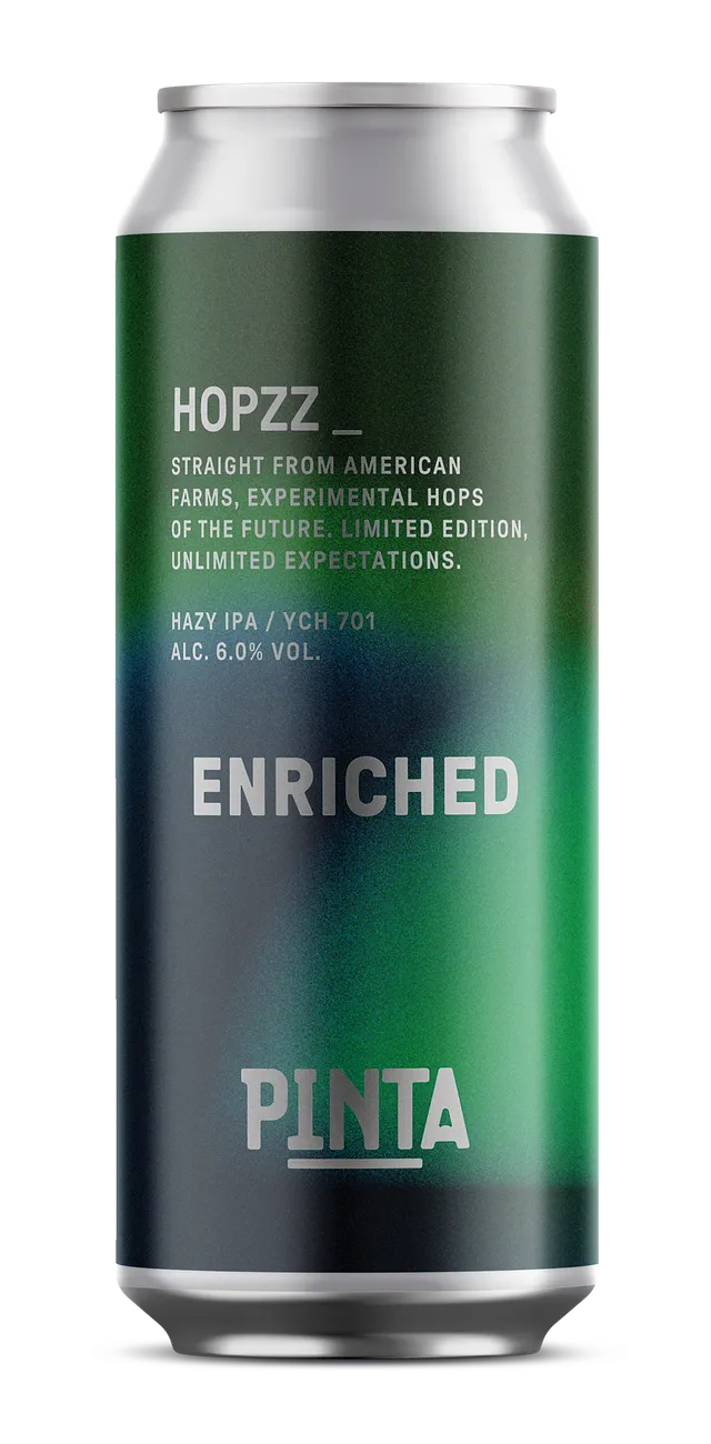 PINTA Hopzz Enriched Hazy IPA pivo 500 ml zakalené