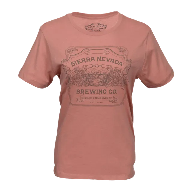 Sierra Nevada Handcrafted dámské tričko růžové