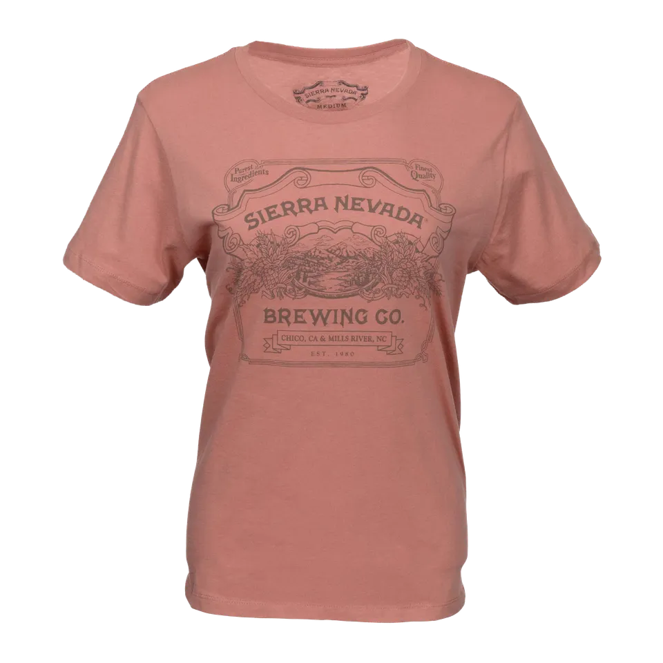 Sierra Nevada Handcrafted dámské tričko růžové